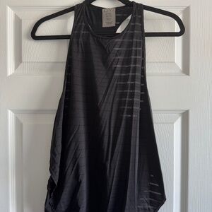 DYI Define Your Inspiration Burnout Stripe Tank Black Racerback XS